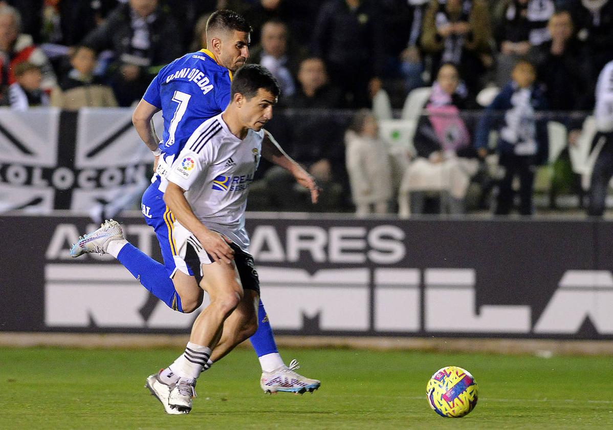 Ojeda dejó su impronta con un gol en la visita de la SD Ponferradina a El Plantío la pasada temporada