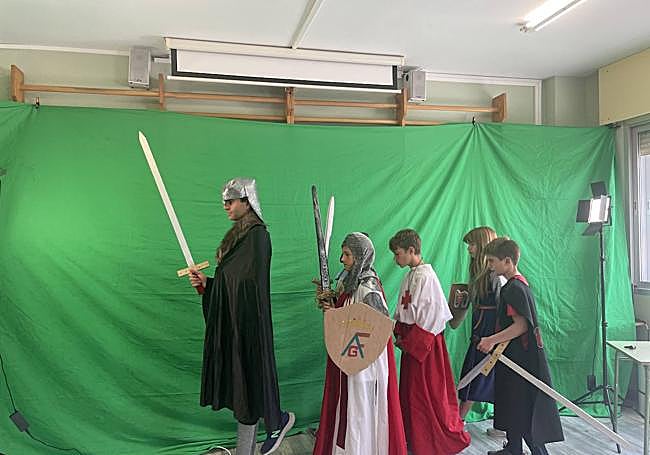 Una de las escenas de El Cid interpretada por alumnos.