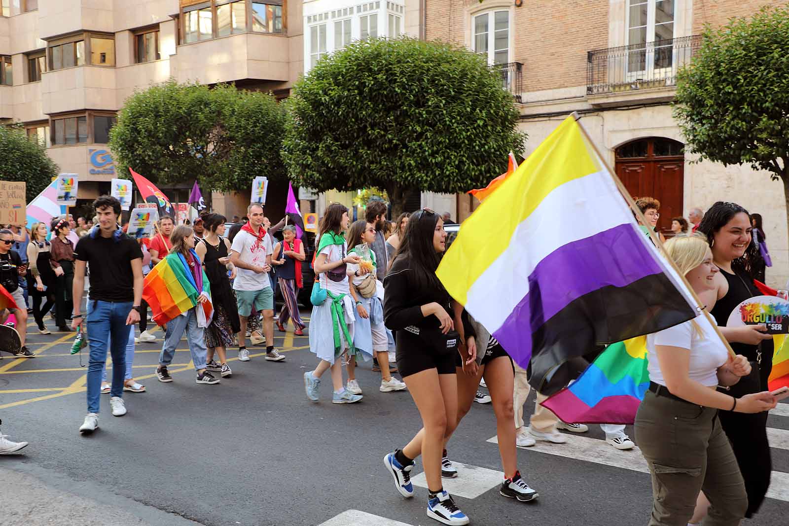 Cientos de burgaleses se manifiestan por el colectivo LGTBI+