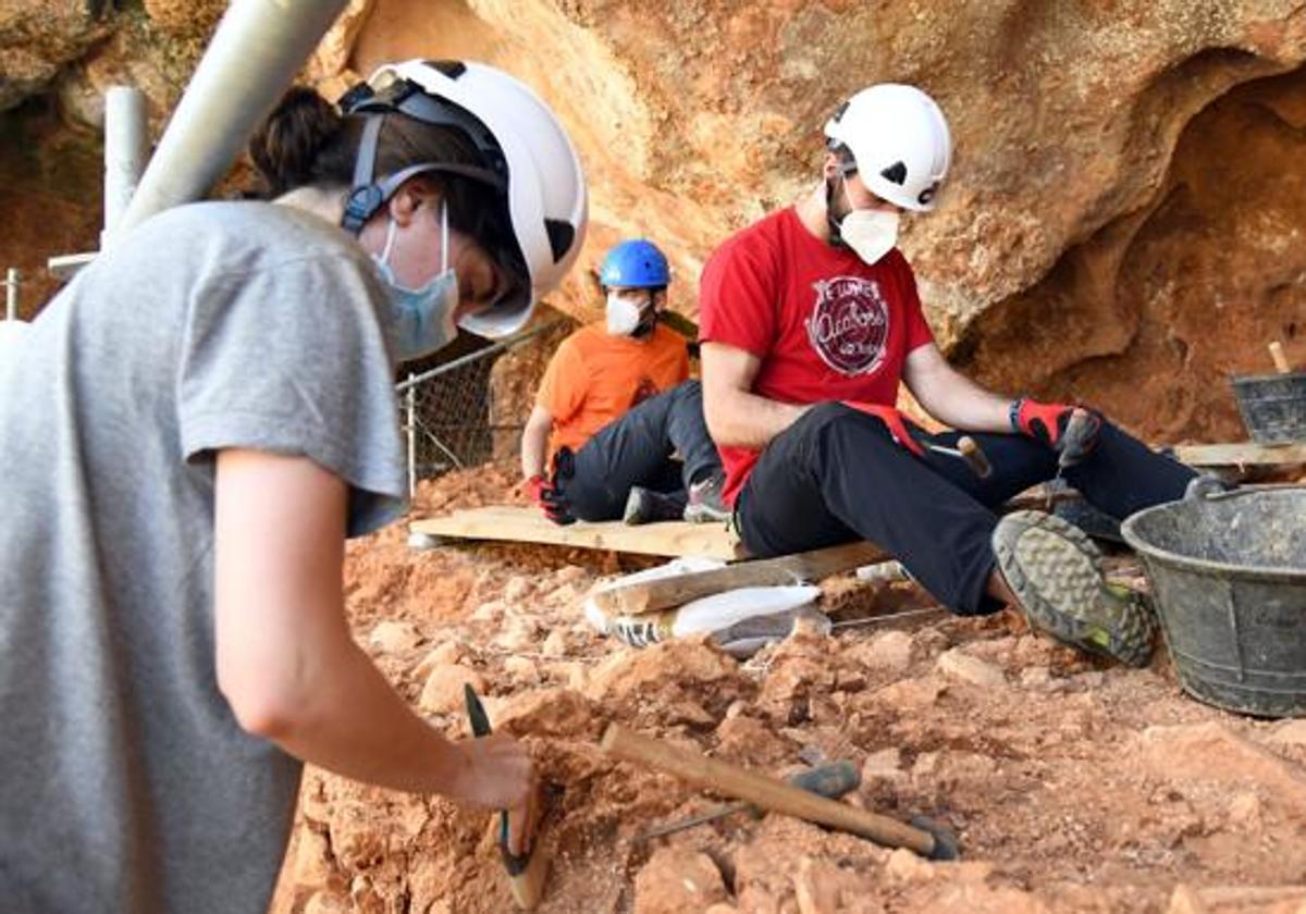 Imagen de archivo de excavaciones en el Yacimiento de Atapuerca.