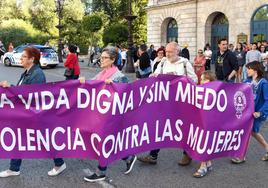 Concentración en Burgos por el asesinato machista de una vecina de Salas de los Infantes en 2019.