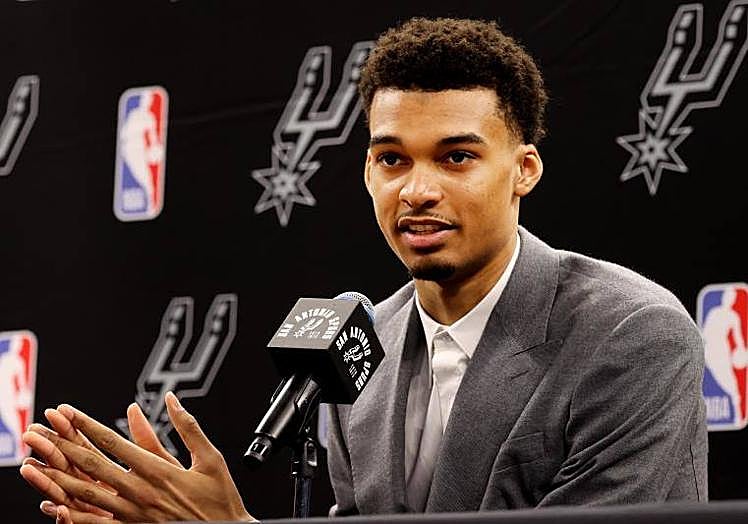 El jugador francés Victor Wembanyama.