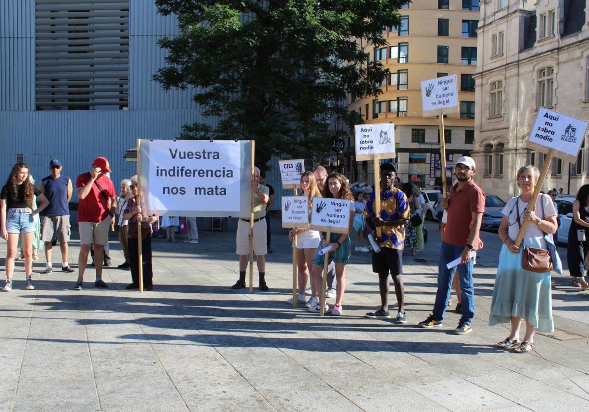 La manifestación fue en el Paseo Sierra de Atapuerca de Burgos.