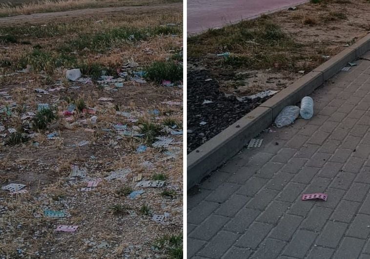 Basura en las calles de Villatoro.