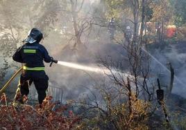 Imagen de archivo de un incendio.