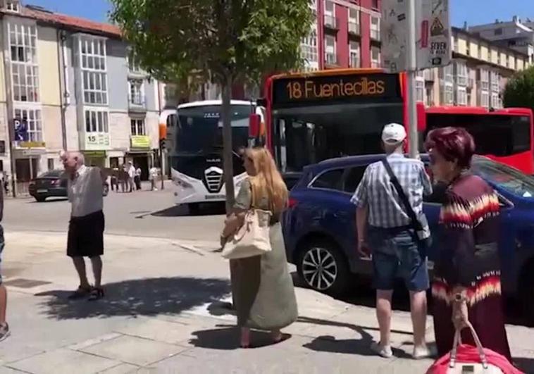 Situación que se vivió el miércoles en la plaza del Cid.