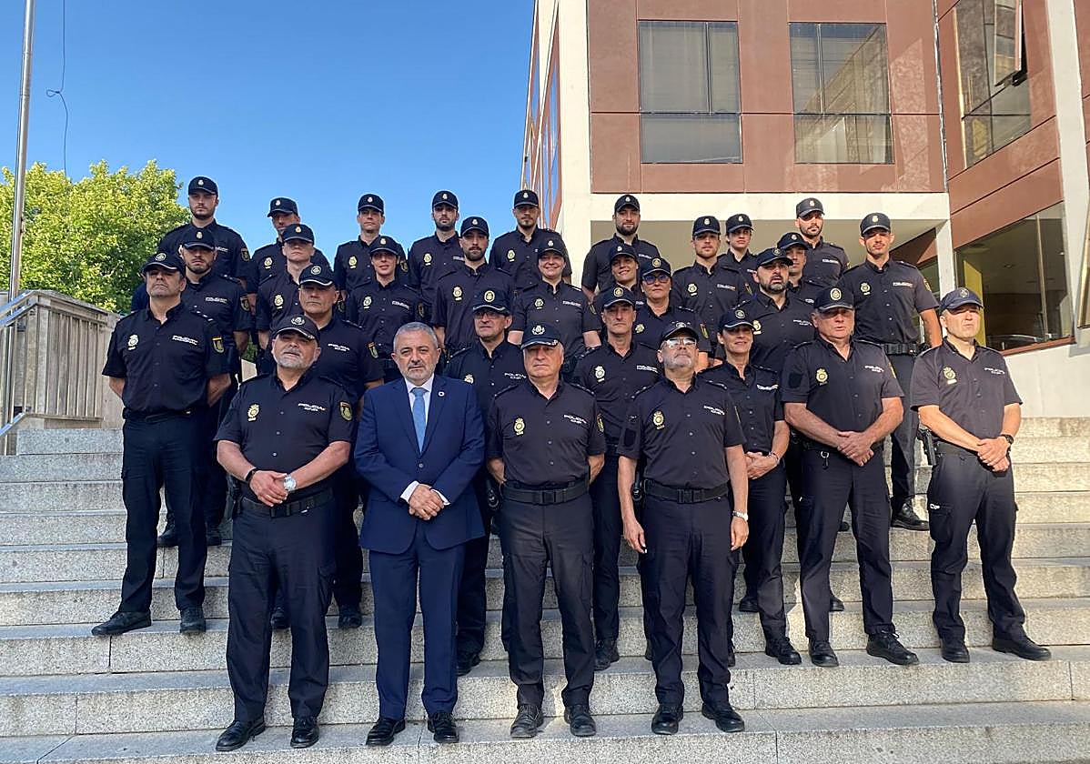 Los agentes recién incoporados en la provincia de Burgos.