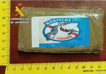 Detenido con una tableta de hachís etiquetada como marisco en Burgos