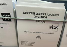 El PP arrebata los votos a Vox en la provincia de Burgos.