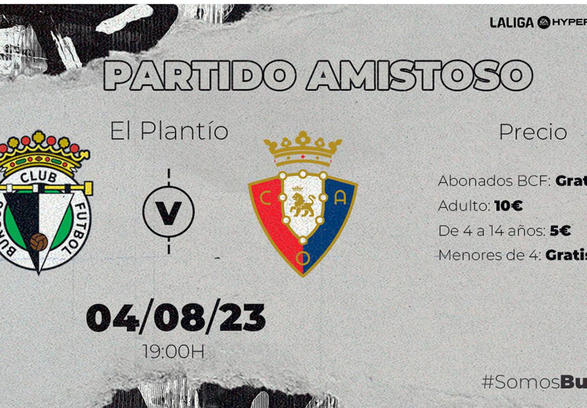 El lunes salen a la venta las entradas para el partido contra Osasuna