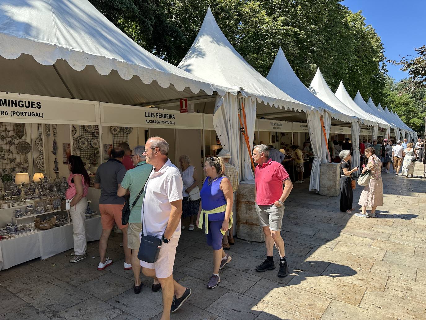 La cerámica, protagonista en el Paseo del Espolón de Burgos