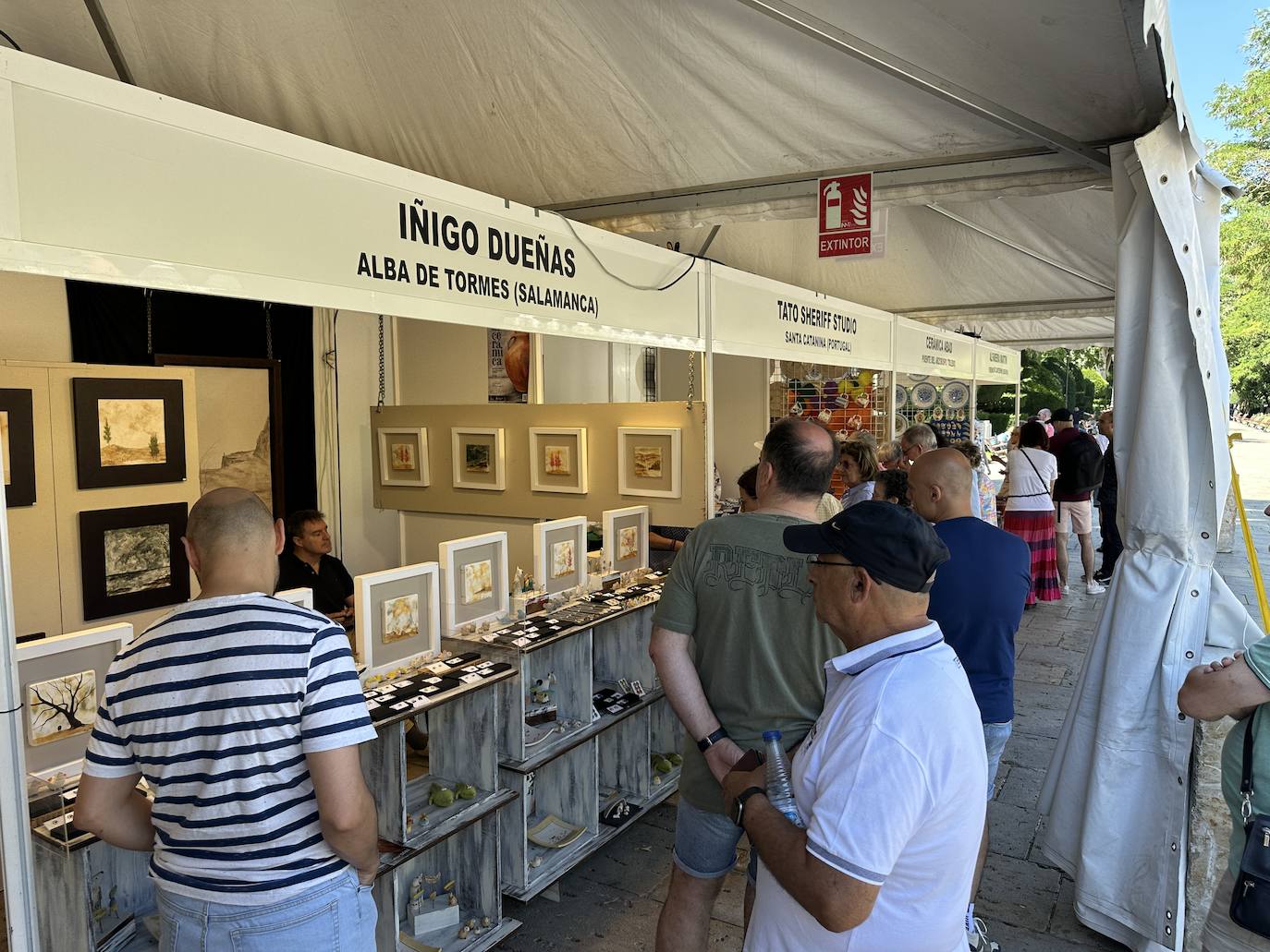 La cerámica, protagonista en el Paseo del Espolón de Burgos