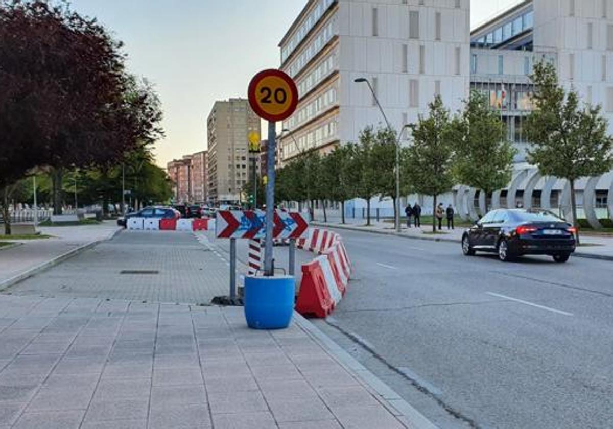 Obras en la avenida Reyes Católicos