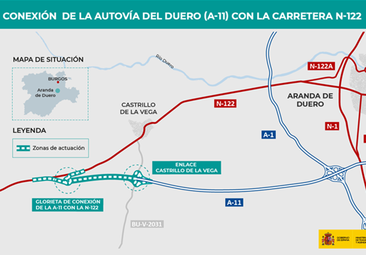 La carretera de Castrillo de la Vega estará en obras para su enlace con la A-11