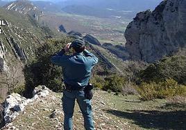 Imagen de la Guardia Civil de Burgos durante una operación de rescate de senderistas.