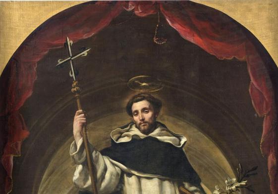 Representación de Santo Domingo de Guzmán en un cuadro de Claudio Coello.