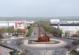 Vista del polígono industrial de Villalonquéjar.