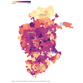 Las rentas medias más bajas se encuentran en el norte y el sur de la provincia de Burgos