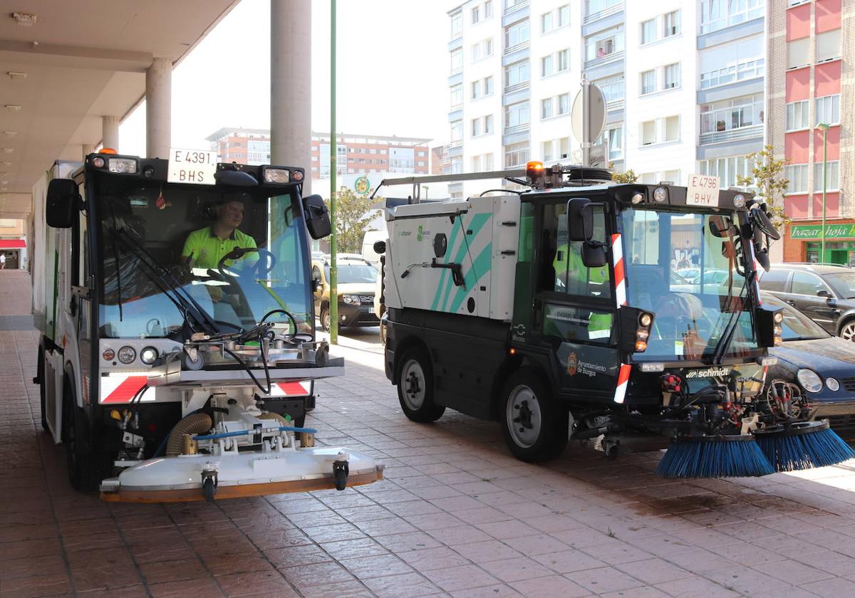 Algunas de las máquinas que prestarán servicio a la campaña de limpieza