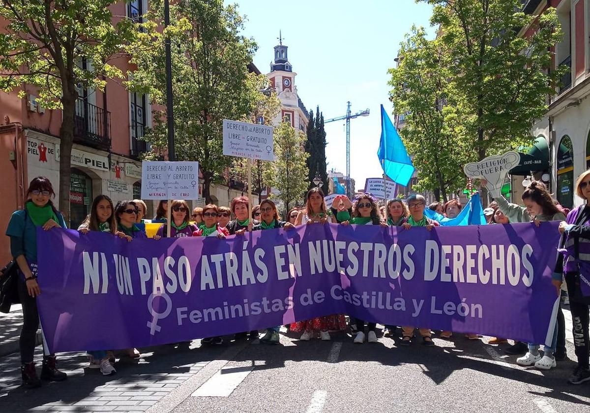 Una de las acciones de protesta en las que ha participado Mujeres en la Calle.