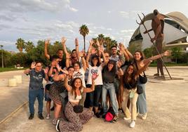 Jóvenes discapacitados y monitores que participan en el campus 'UniDiversidad en acción'.