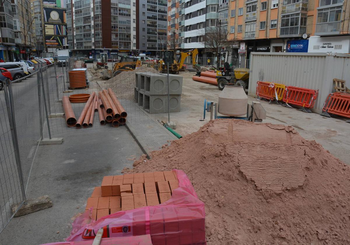 Obras en la calle Francisco Grandmontagne