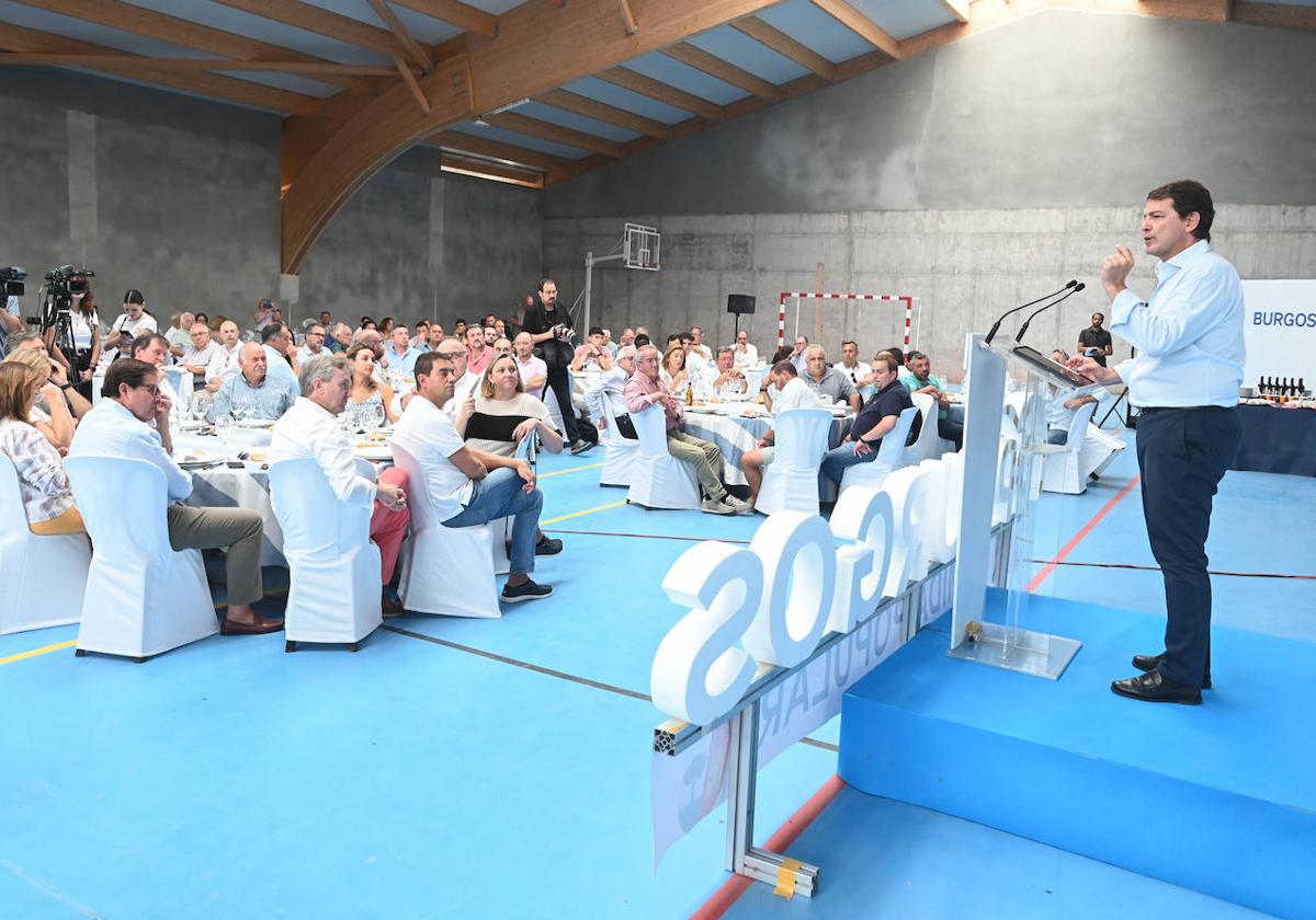 Alfonso Fernández Mañueco en el inicio del curso político en Burgos.