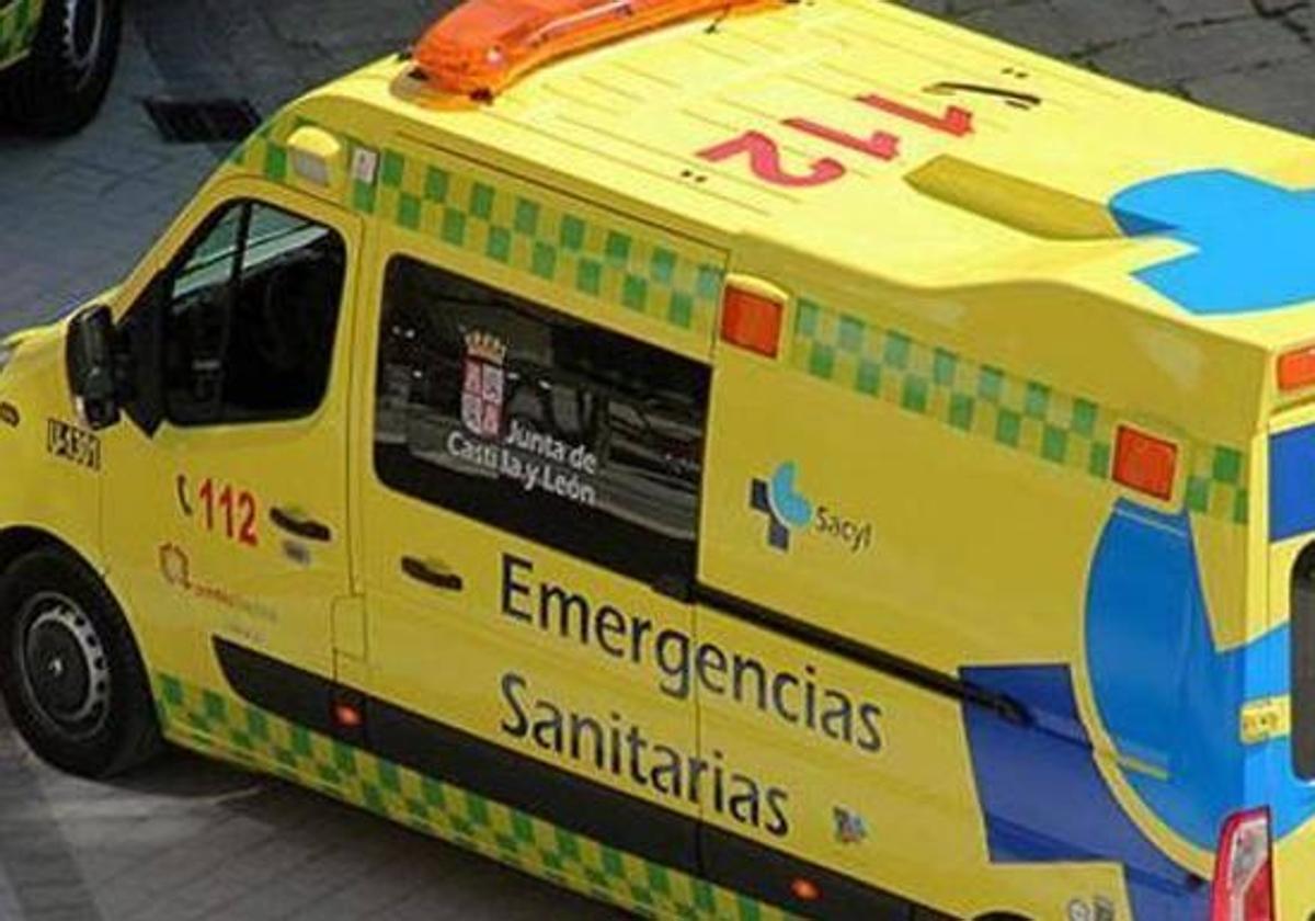 Herido un motorista tras chocar contra un camión en Burgos