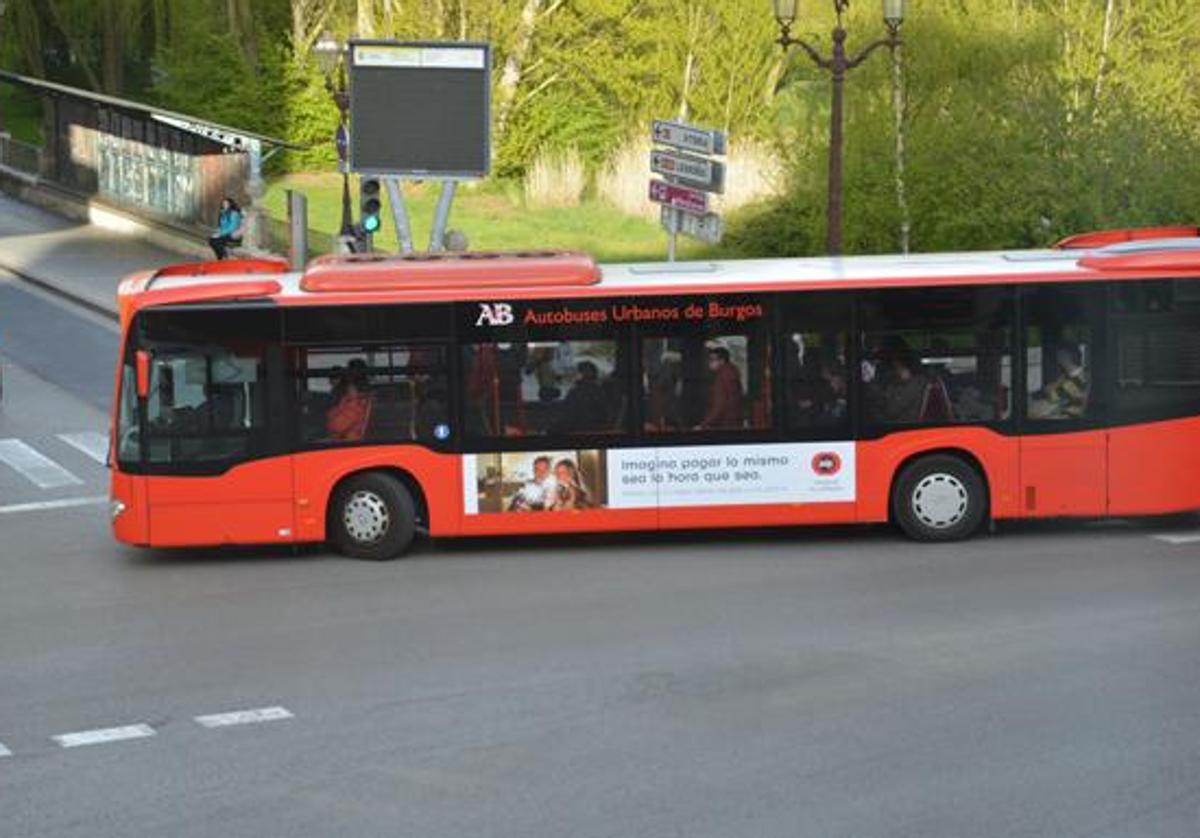 Autobús urbano de Burgos.