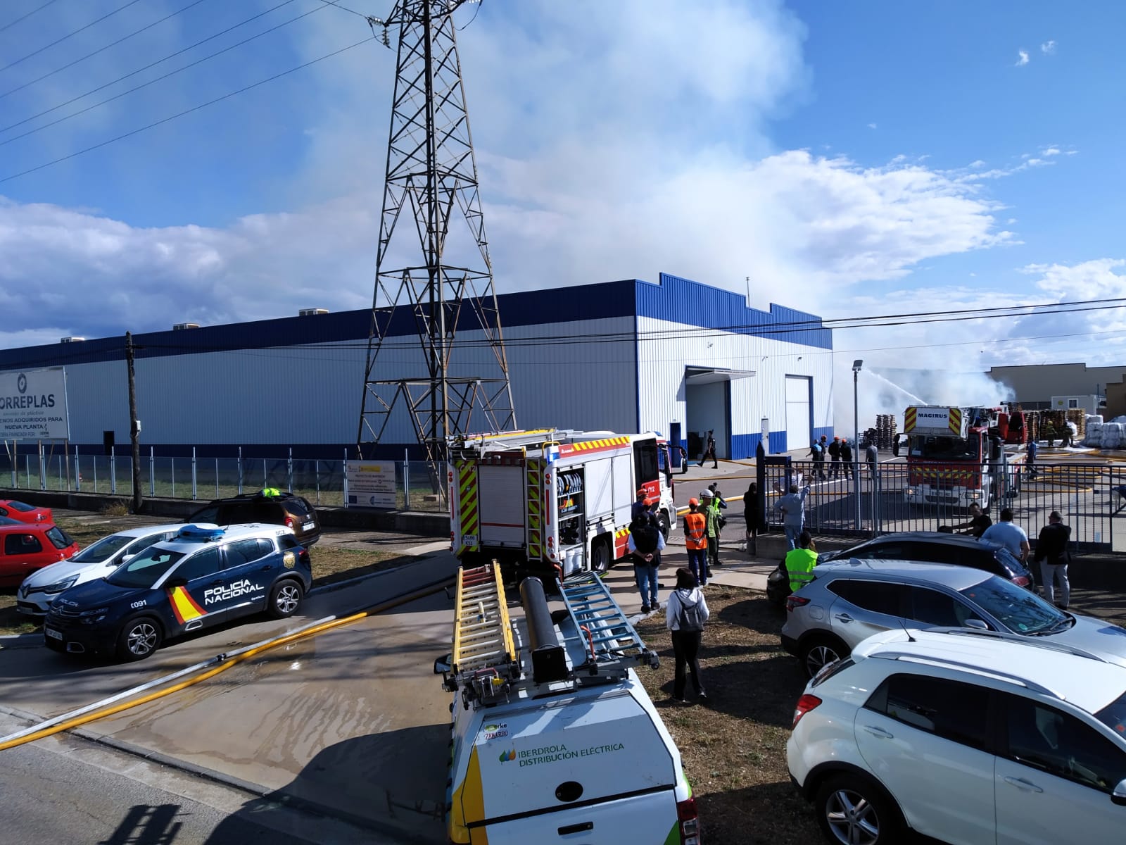 Imágenes del incendio de Torreplas en Burgos