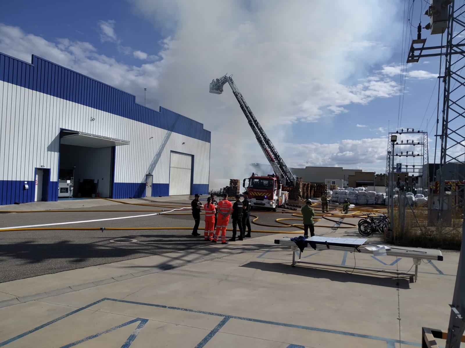 Imágenes del incendio de Torreplas en Burgos