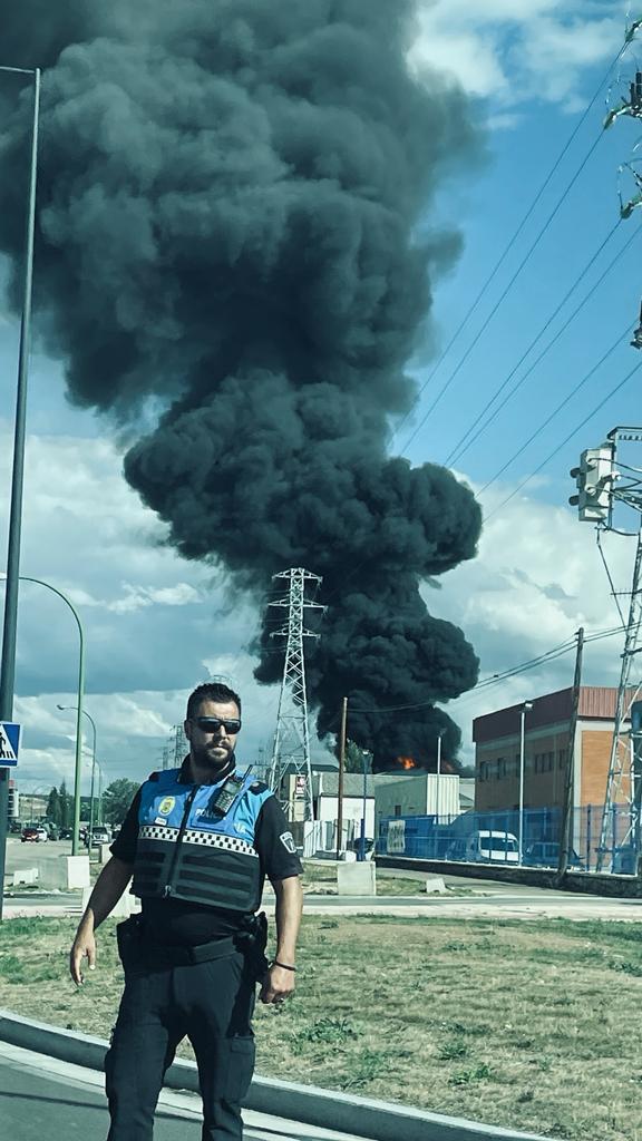 Imágenes del incendio de Torreplas en Burgos