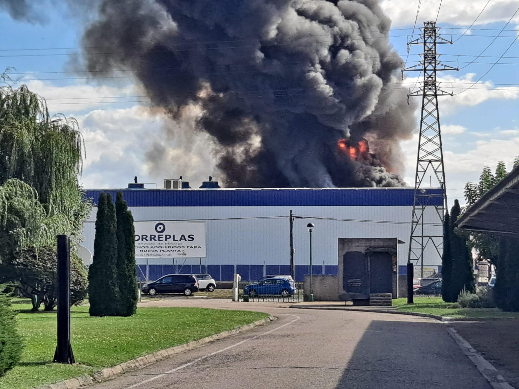 Imágenes del incendio de Torreplas en Burgos