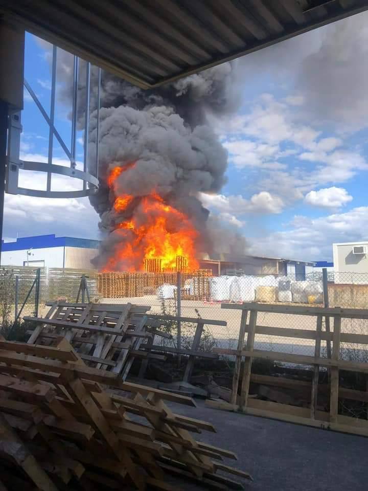 Imágenes del incendio de Torreplas en Burgos