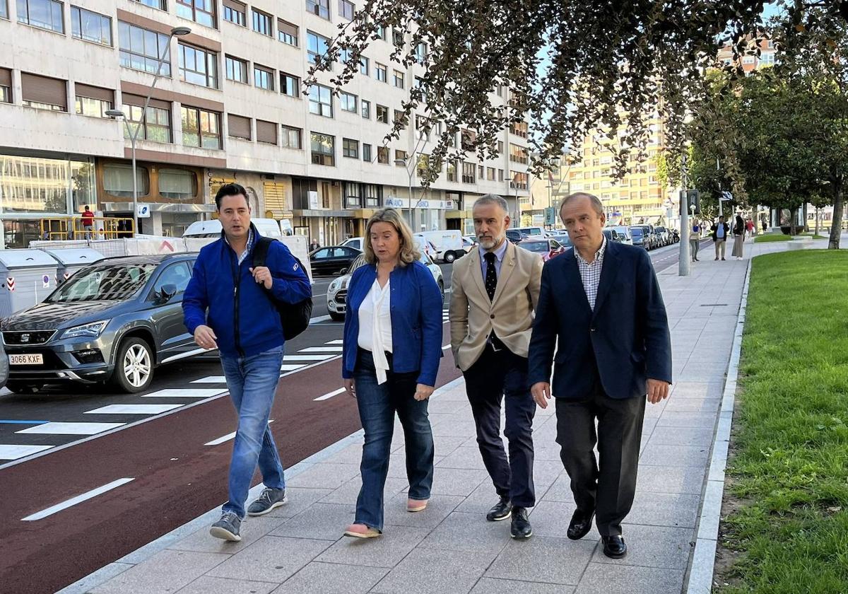 Inauguración del nuevo tramo del carril bici este miércoles.