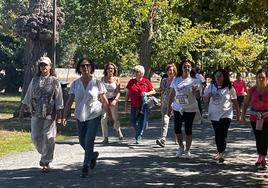 Un millar de burgaleses participan en la Marcha de Peñas solidaria