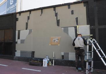 Un mural para homenajear al seguidor más fiel del Burgos CF