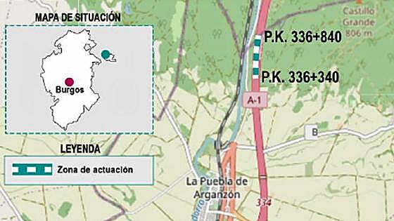 Cortes al tráfico en el túnel de Peña María en Condado de Treviño