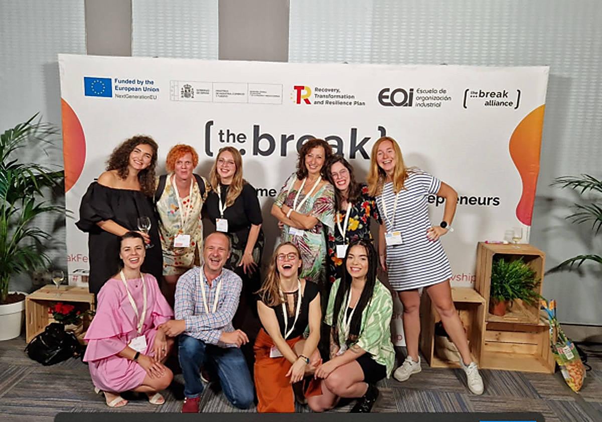 Grupo de emprendedoras europeas.