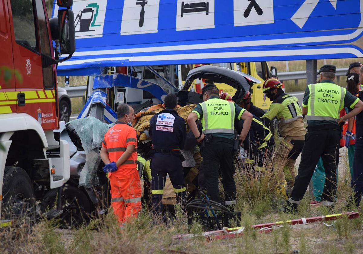 Accidente grave ocurrido el 13 de octubre en la provincia de Salamanca.