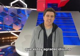 Imagen del vídeo en el que se presenta Orestes como nuevo participante de El Cazador.