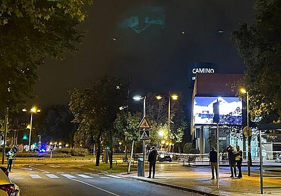 Desalojo del centro comercial Camino de la Plata de Burgos