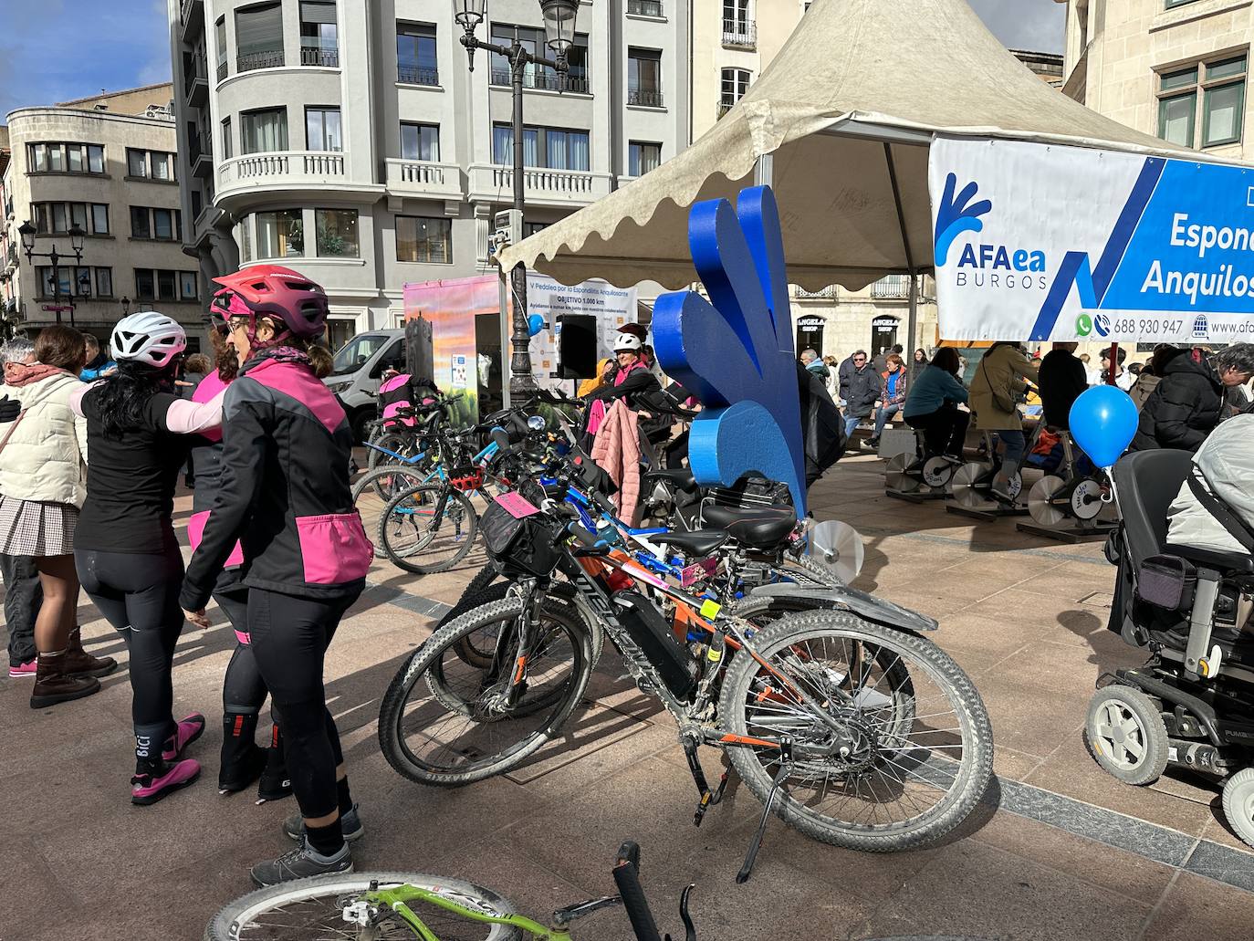 Kilómetros solidarios con los pacientes de espondilitis anquilosante en Burgos