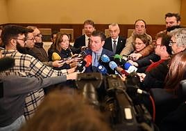 Luis Miguel González Gago, Luis Miguel González Gago, atiende a los medios de comunicación en Burgos.