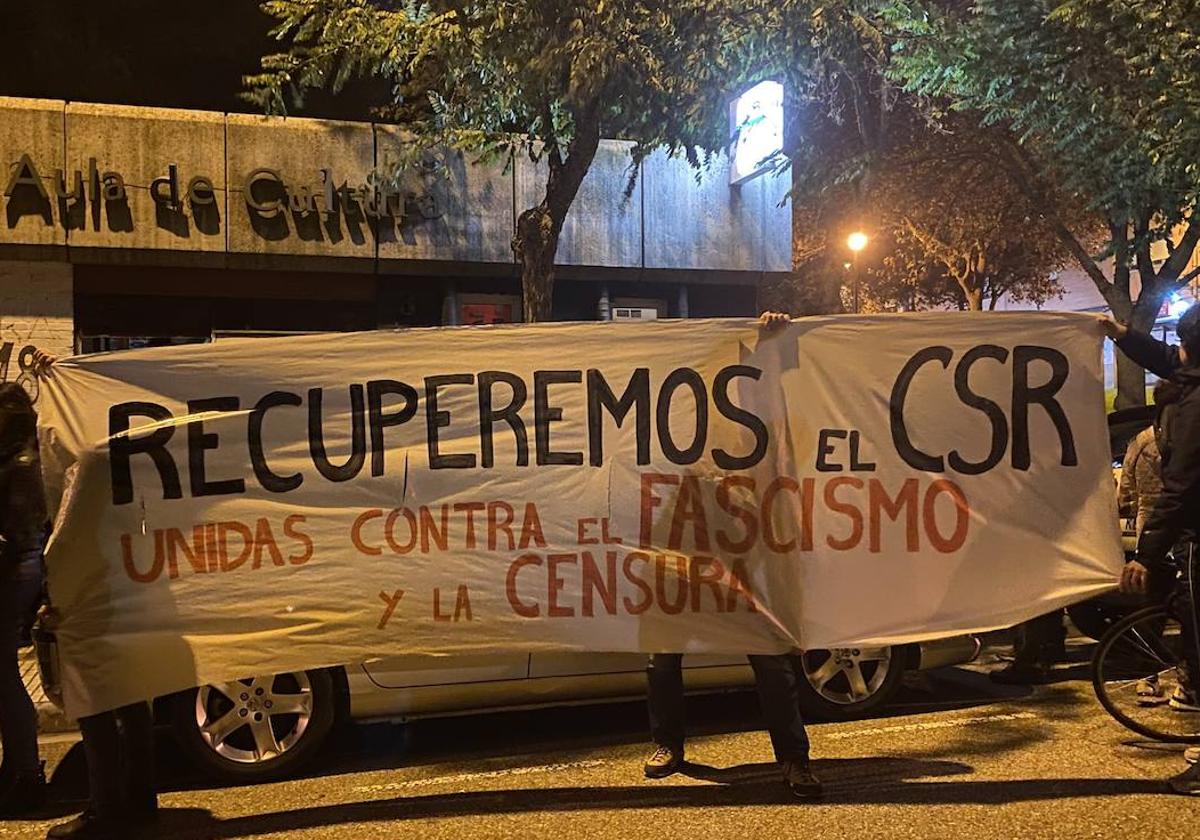 Manifestación en defensa del Centro Social Recuperado Gamonal