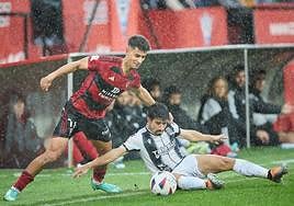 Los jabatos se hicieron con la victoria bajo la lluvia.