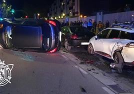 Así quedaba el vehículo tras el accidente.