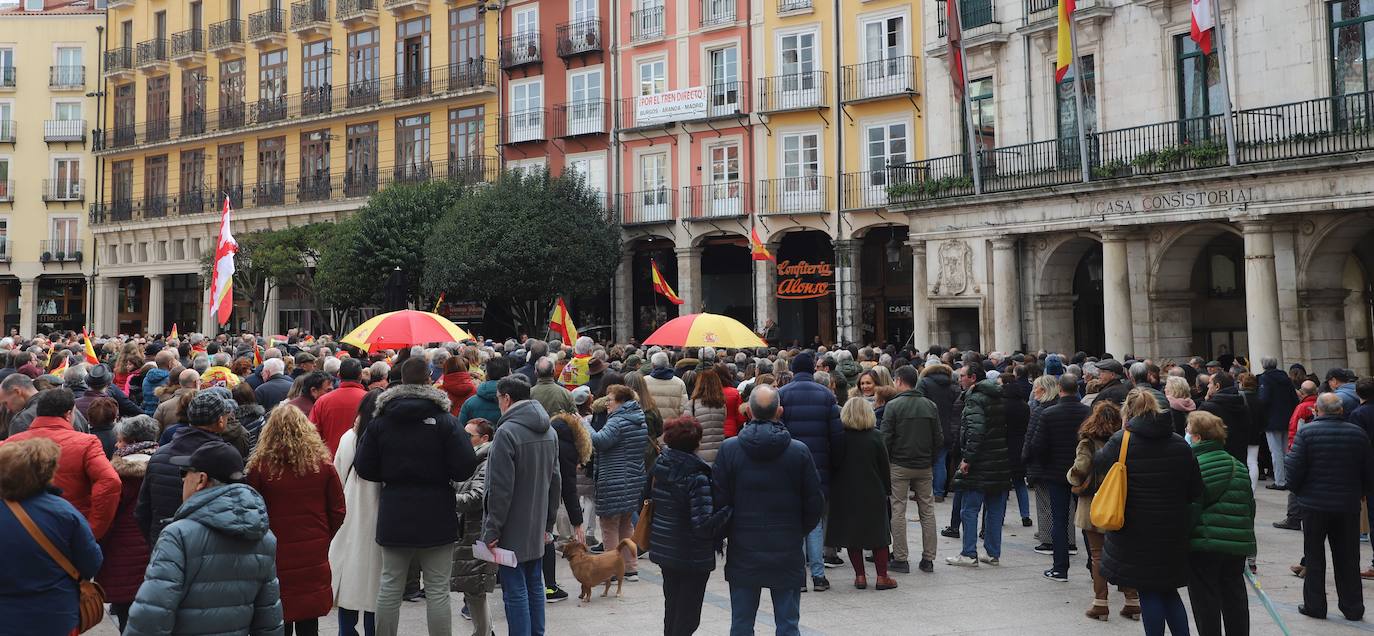 Manifestación contra la amnistía en Burgos