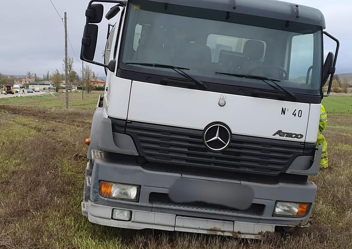 Imagen secundaria 1 - Lugar del accidente en Quintanilla Vivar.