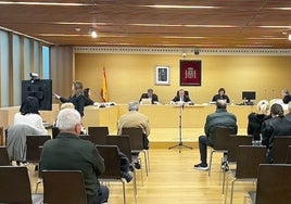 Sesión del miércoles en la Audiencia Provincial de Burgos.